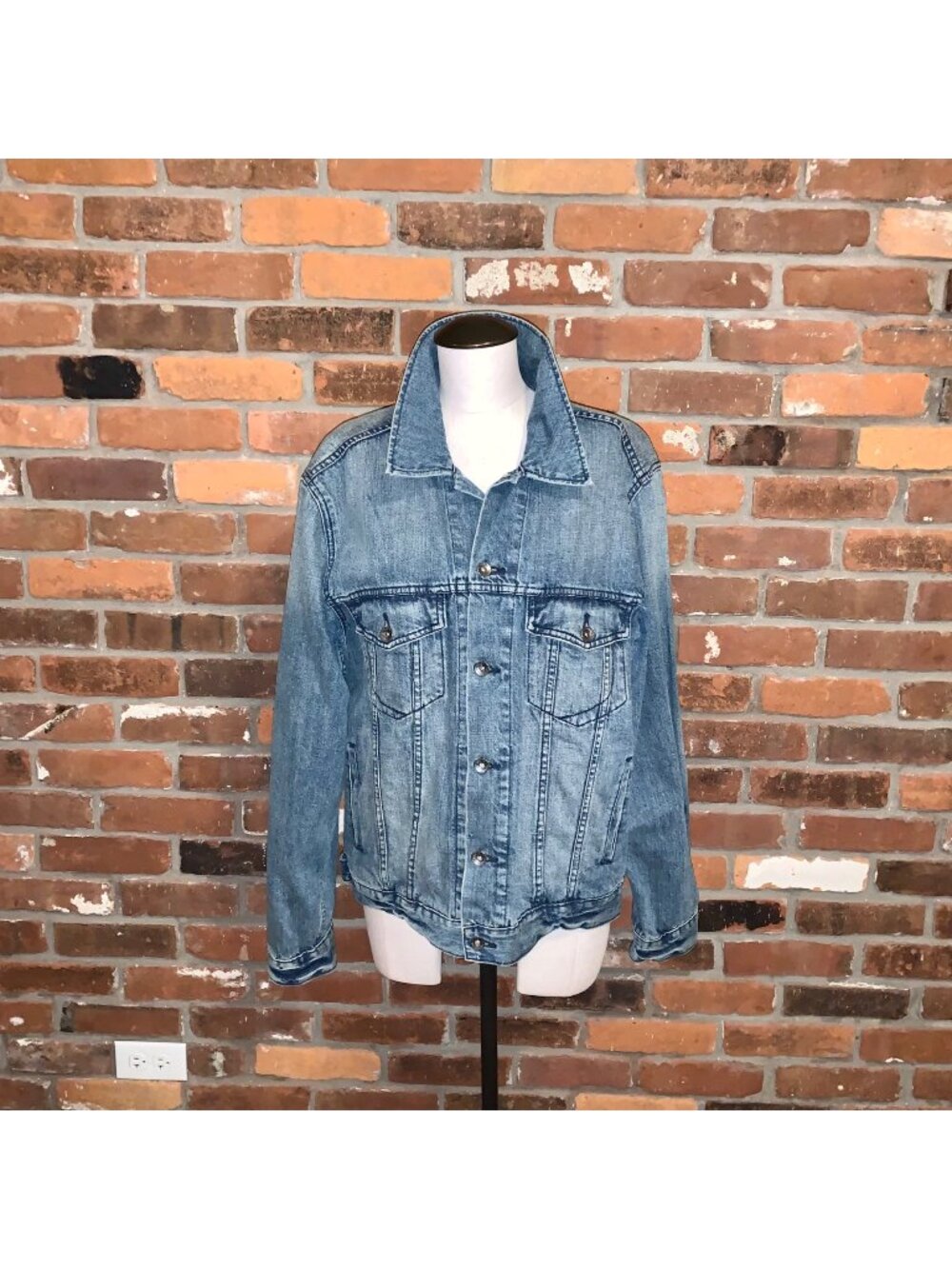 Paper Denim & Cloth Gin jacket Denim Jacket Boxy Cut Size XL